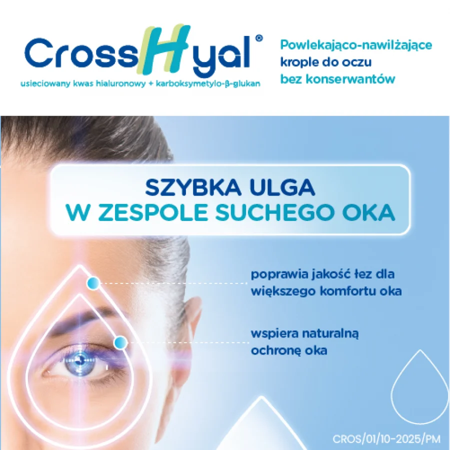 #0 – CrossHyal Krople do oczu nawilżająco-powlekające, 10ml