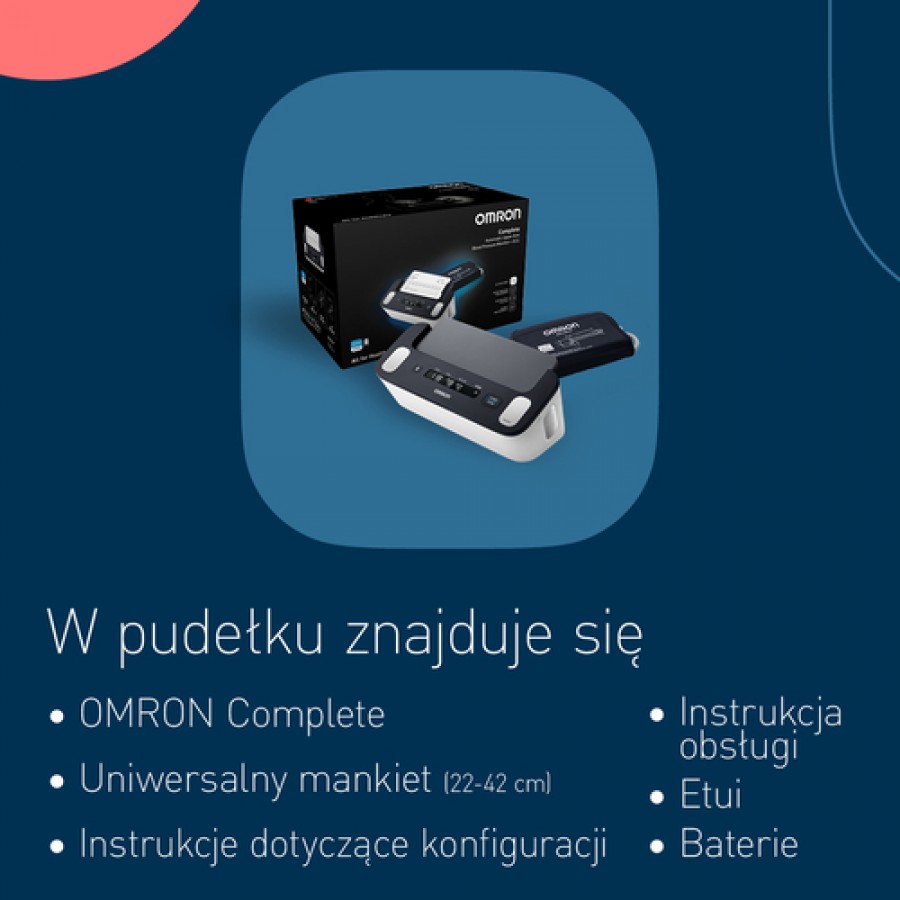 Zdjęcie produktu - 7 OMRON Complete HEM-7530T-E3 Automatyczny ciśnieniomierz naramienny + EKG