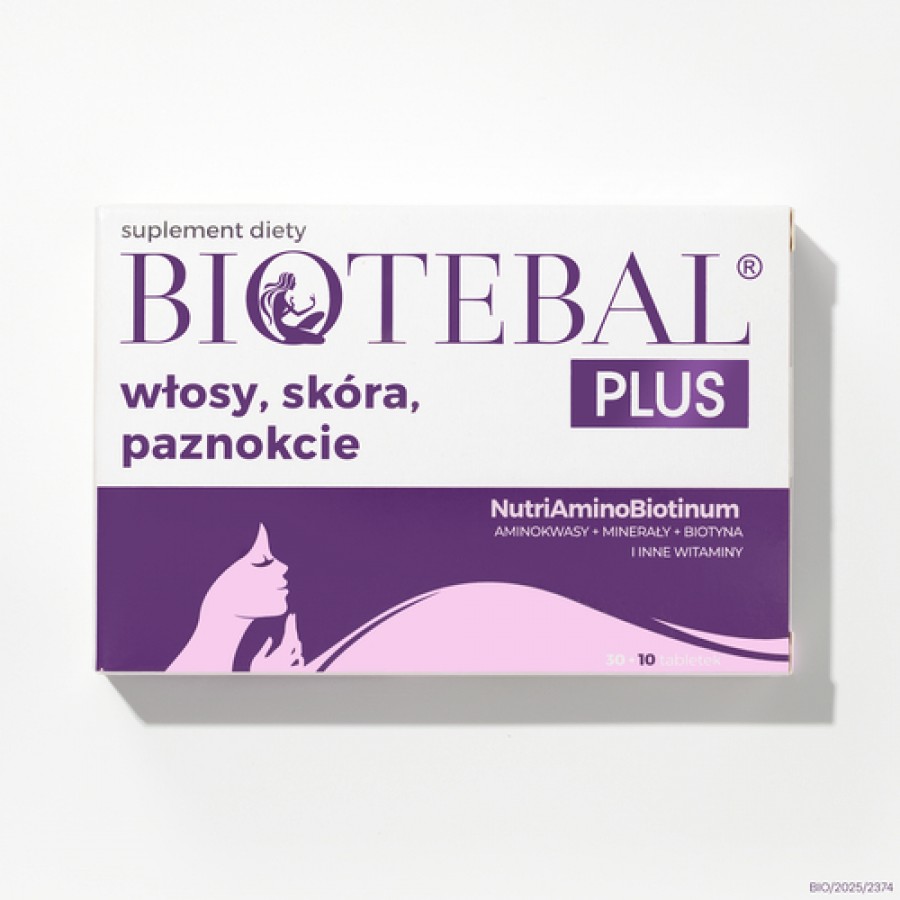 Miniaturka artykułu - #1 BIOTEBAL Plus Włosy, sk&oacute;ra, paznokcie, 40 tabl.