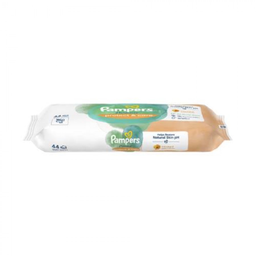 Zdjęcie produktu - 7 Pampers Harmonie Protect&Care Chusteczki nawilżane, 44szt.