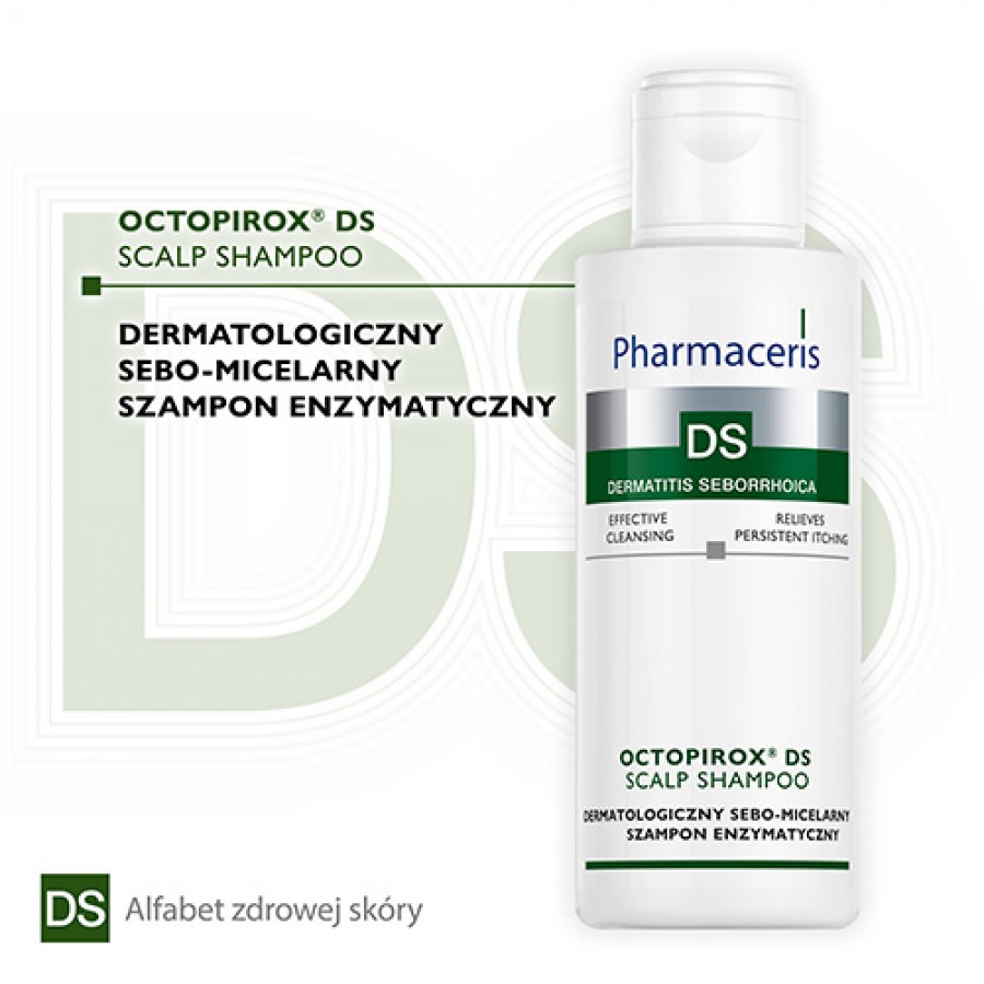 Miniaturka artykułu - #0 PHARMACERIS DS Octopirox Szampon Enzymatyczny, 125ml