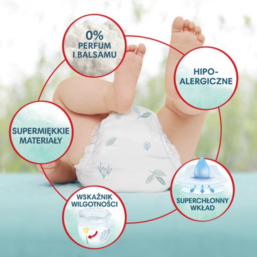 Miniaturka artykułu - #0 Pampers Harmonie Baby Pieluchomajtki rozmiar 4 9kg-15kg, 168 sztuk