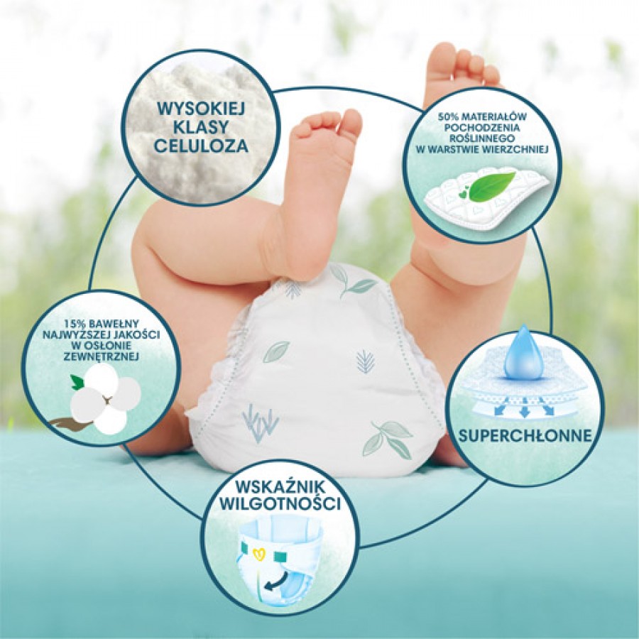Zdjęcie produktu - 0 Pampers Harmonie Pieluszki rozmiar 4 Maxi 9-14 kg, 24 sztuki