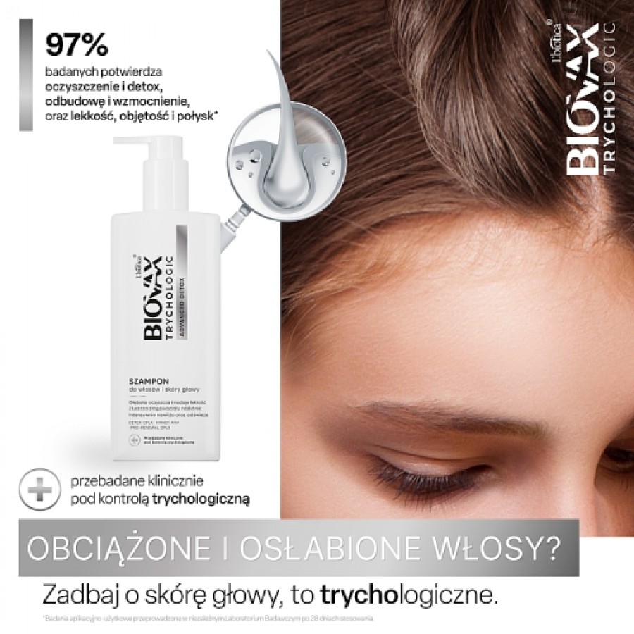 Zdjęcie produktu - 0 BIOVAX Trychologic Advanced Detox Szampon do włos&oacute;w i sk&oacute;ry głowy, 200 ml