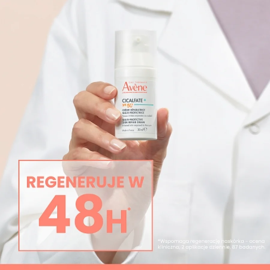 #1 – AVENE Cicalfate Krem regenerujący SPF 50+, 30ml