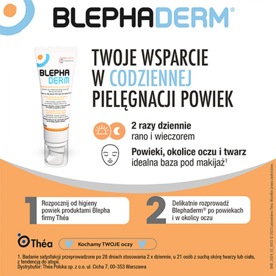 Zdjęcie produktu - 3 Blephaderm Łagodzący krem na powieki i okolice oczu, 40ml