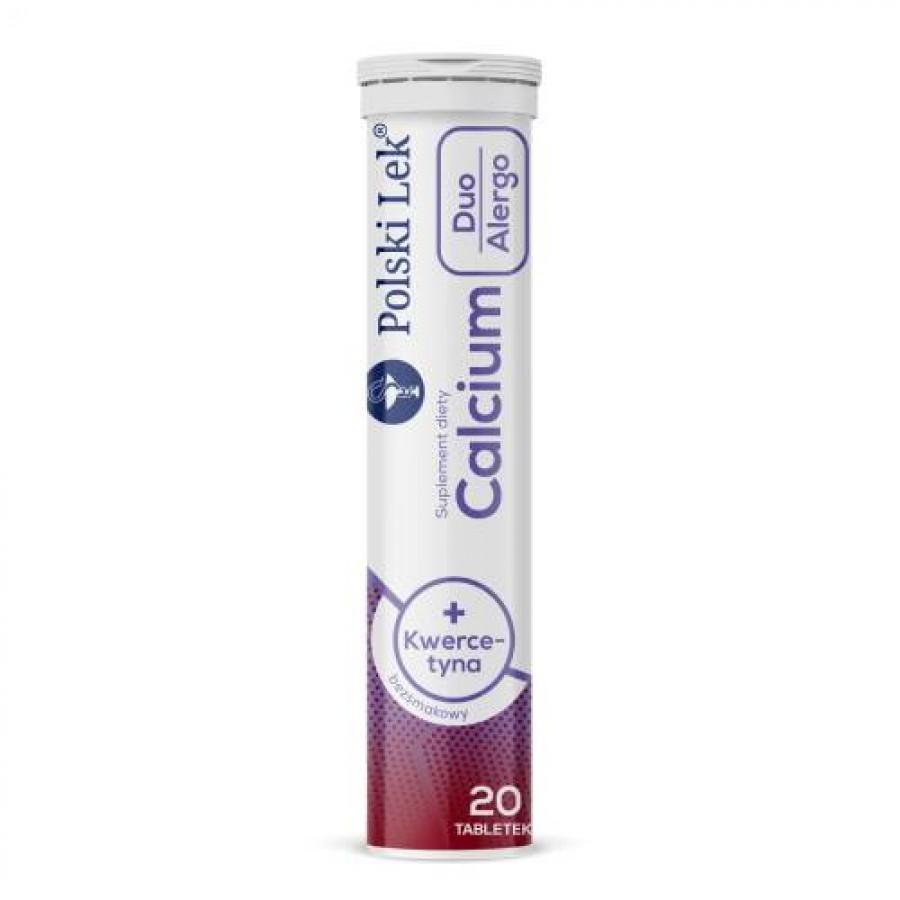 Miniaturka artykułu - #0 Calcium Duo Alergo + Kwercetyna, 20 tabl.