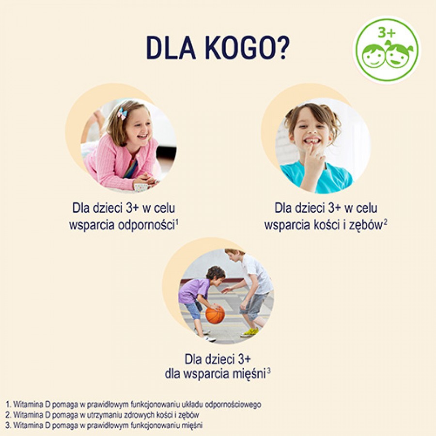 Zdjęcie produktu - 2 NATURELL Witamina D dla dzieci, 180tabl.