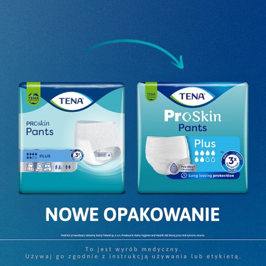 Zdjęcie produktu - 4 TENA PANTS ProSkin Plus Majtki chłonne S, 15 szt.