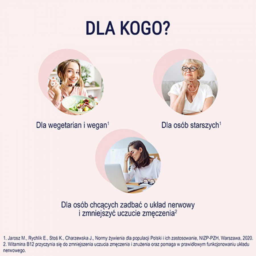 Zdjęcie produktu - 3 NATURELL Metylo B-12 500 &micro;g, 120 tabletek