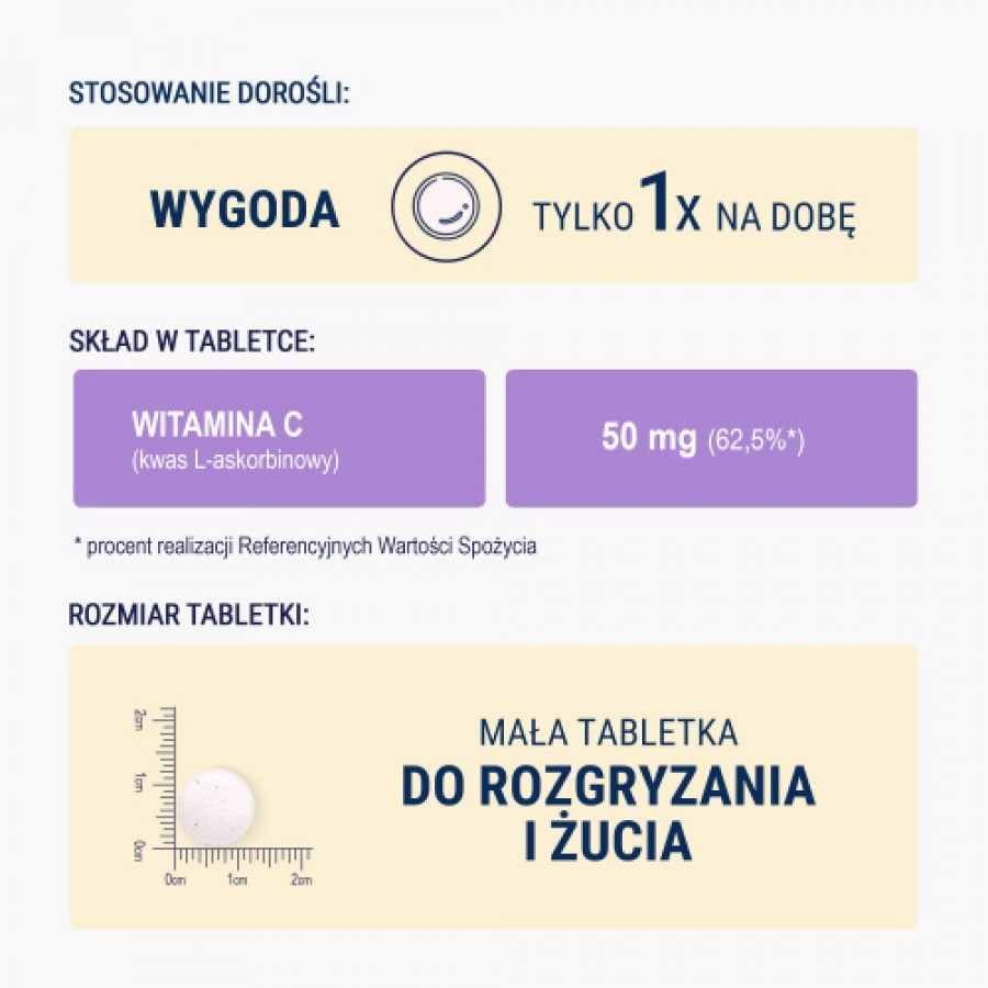 Zdjęcie produktu - 3 NATURELL Witamina C dla dzieci, 180 tabletek