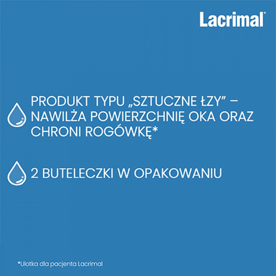 Miniaturka artykułu - #0 LACRIMAL Krople do oczu - 2 x 5 ml