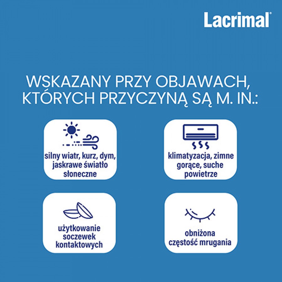Zdjęcie produktu - 2 LACRIMAL Krople do oczu - 2 x 5 ml