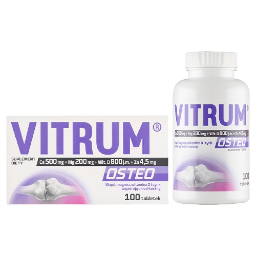 Miniaturka artykułu - #0 Vitrum Osteo, 100 tab.