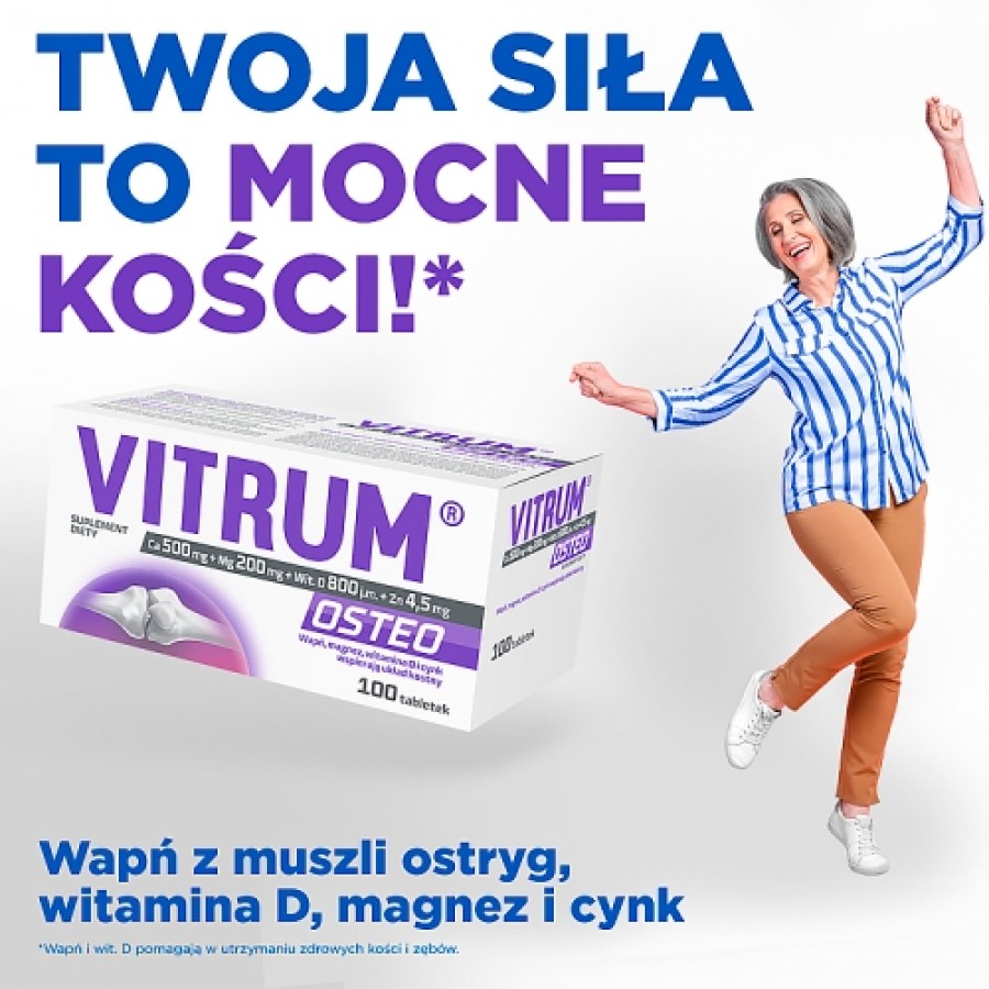 Miniaturka artykułu - #1 Vitrum Osteo, 100 tab.