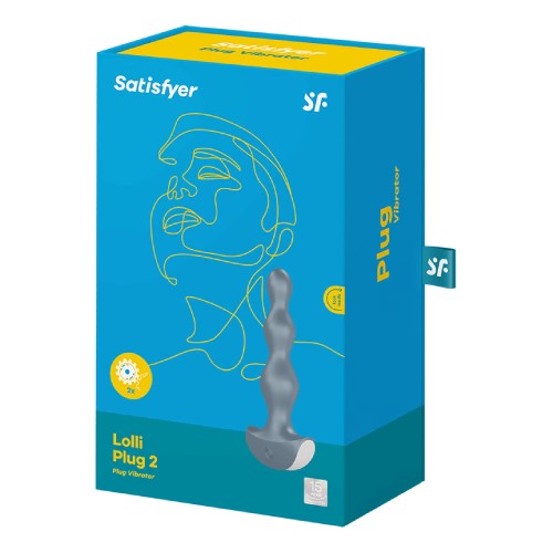 Miniaturka artykułu - #0 Satisfyer Lolli Plug 2 Wibrator analny szary