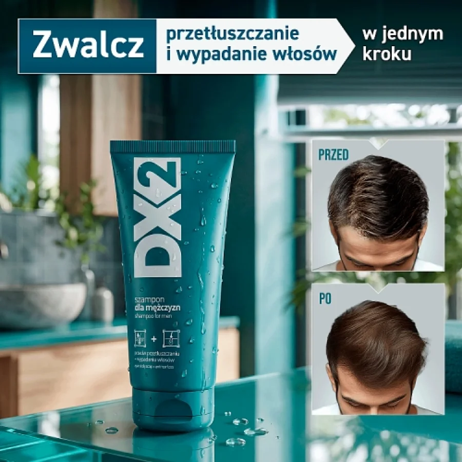 #0 – DX2 Szampon dla mężczyzn przeciw przetłuszczaniu i wypadaniu włos&oacute;w, 150ml