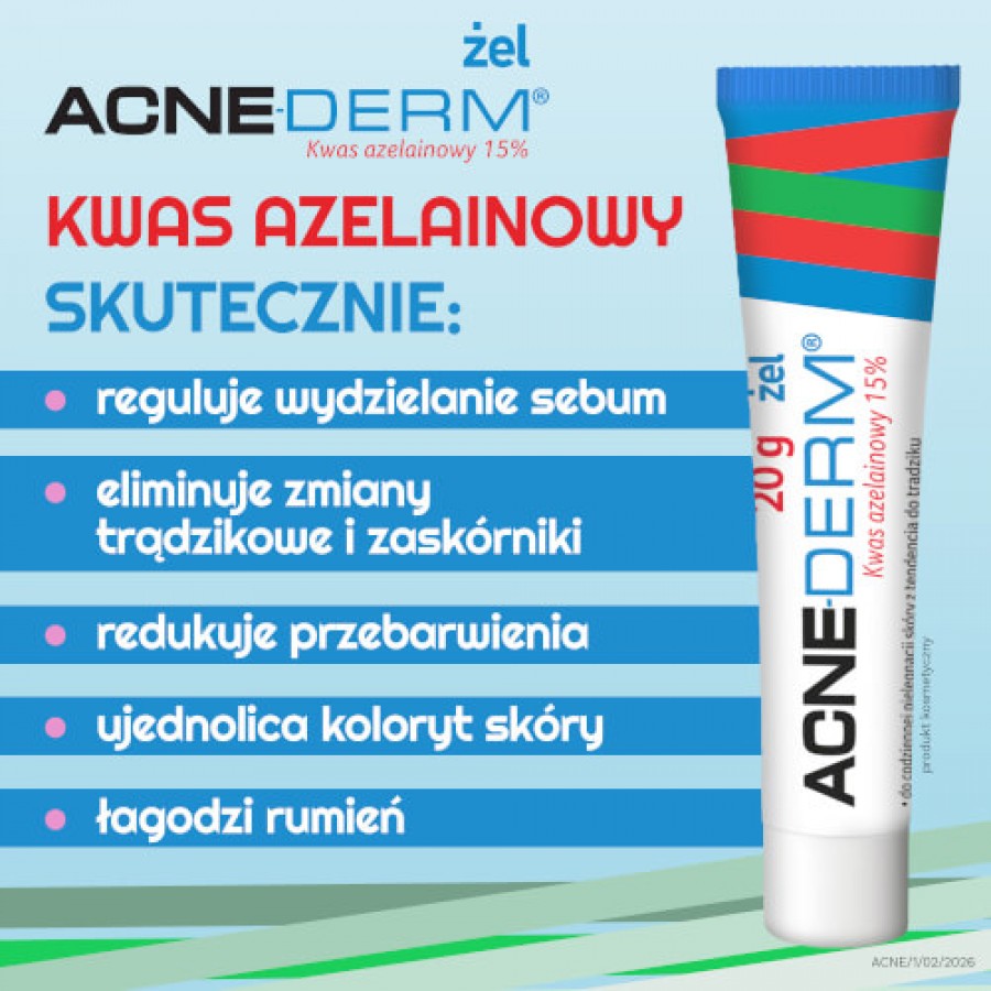Zdjęcie produktu - 2 ACNE-DERM żel, 20g