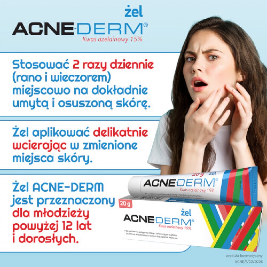 Zdjęcie produktu - 4 ACNE-DERM żel, 20g