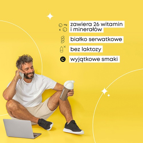 Zdjęcie produktu - 5 SUPERSONIC Smart Meal Pełnowartościowy posiłek Ciasteczkowo-bananowe smoothie, 1300g