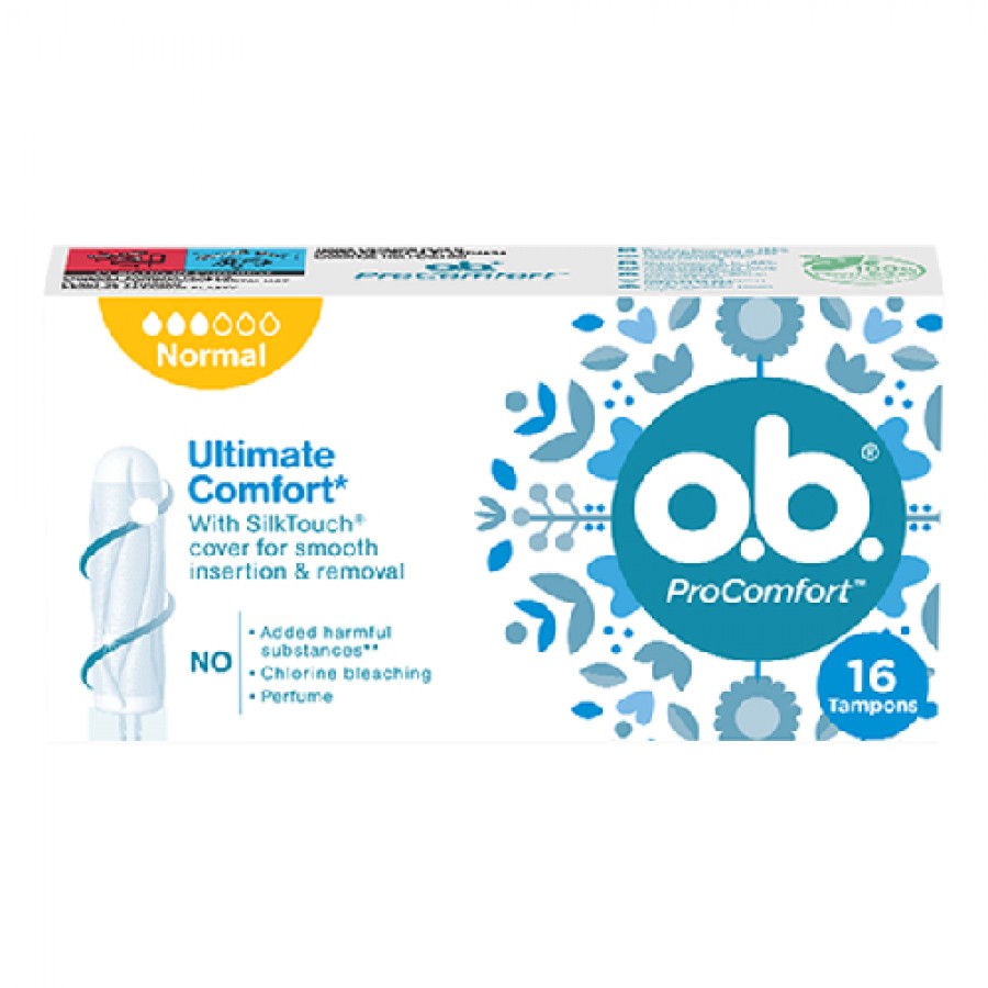 Miniaturka artykułu - #0 O.B. ProComfort Tampony Normal, 16 szt.