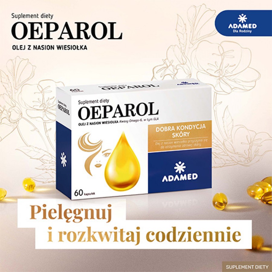 Miniaturka artykułu - #0 OEPAROL olej z nasion wiesiołka, 60 kaps.