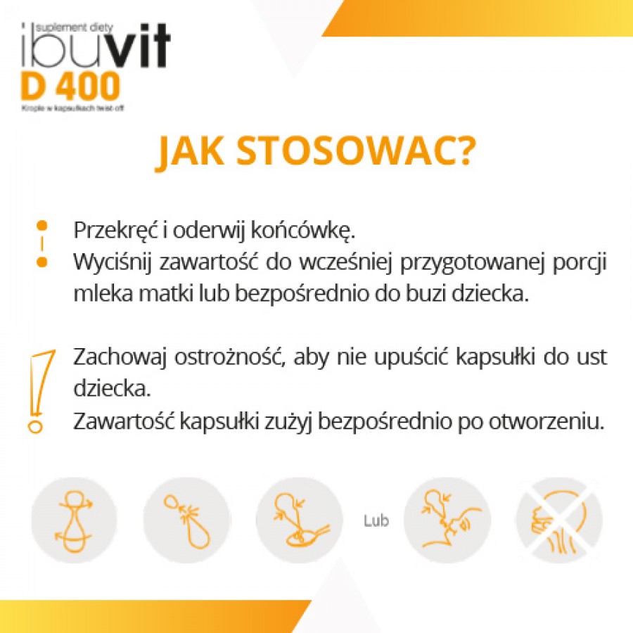 Zdjęcie produktu - 3 IBUVIT D 400 - 30 kapsułek twist-off 
