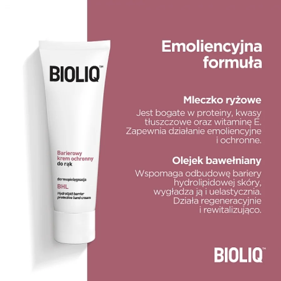 #2 – BIOLIQ BHL Barierowy krem ochronny do rąk, 75ml