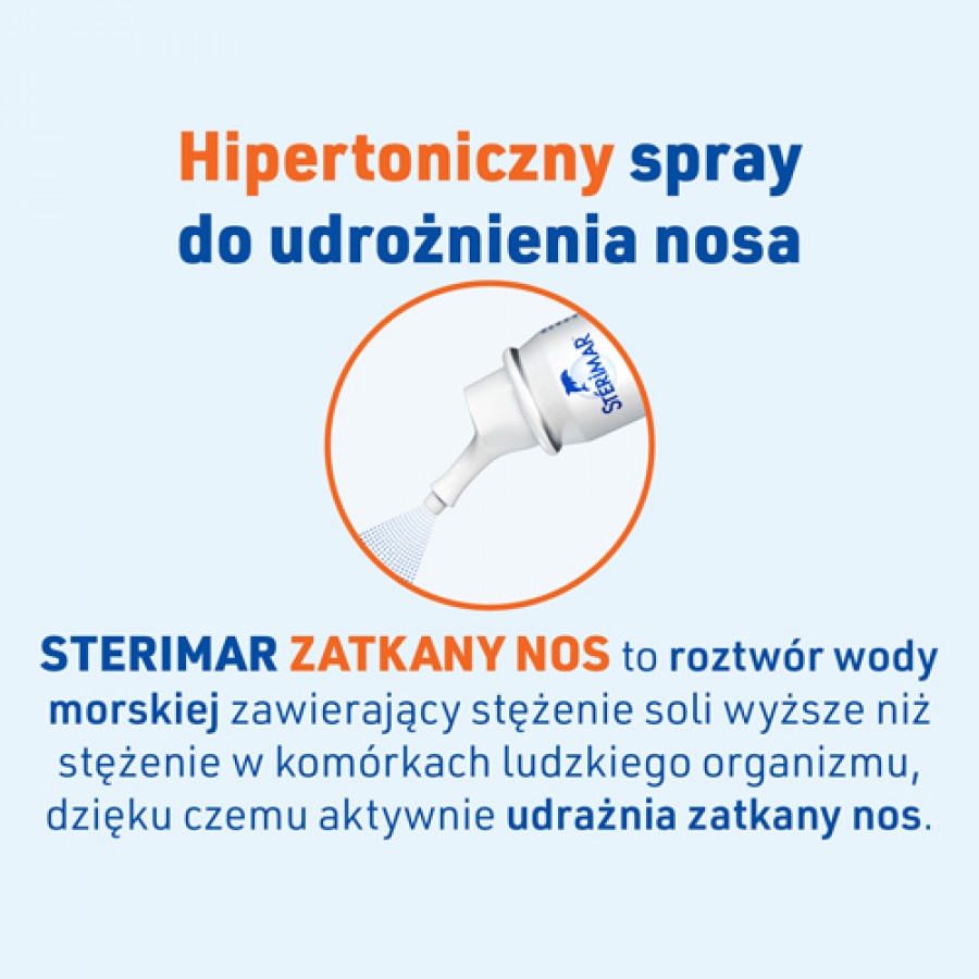 Zdjęcie produktu - 2 STERIMAR Zatkany Nos Hipertoniczny - 50 ml