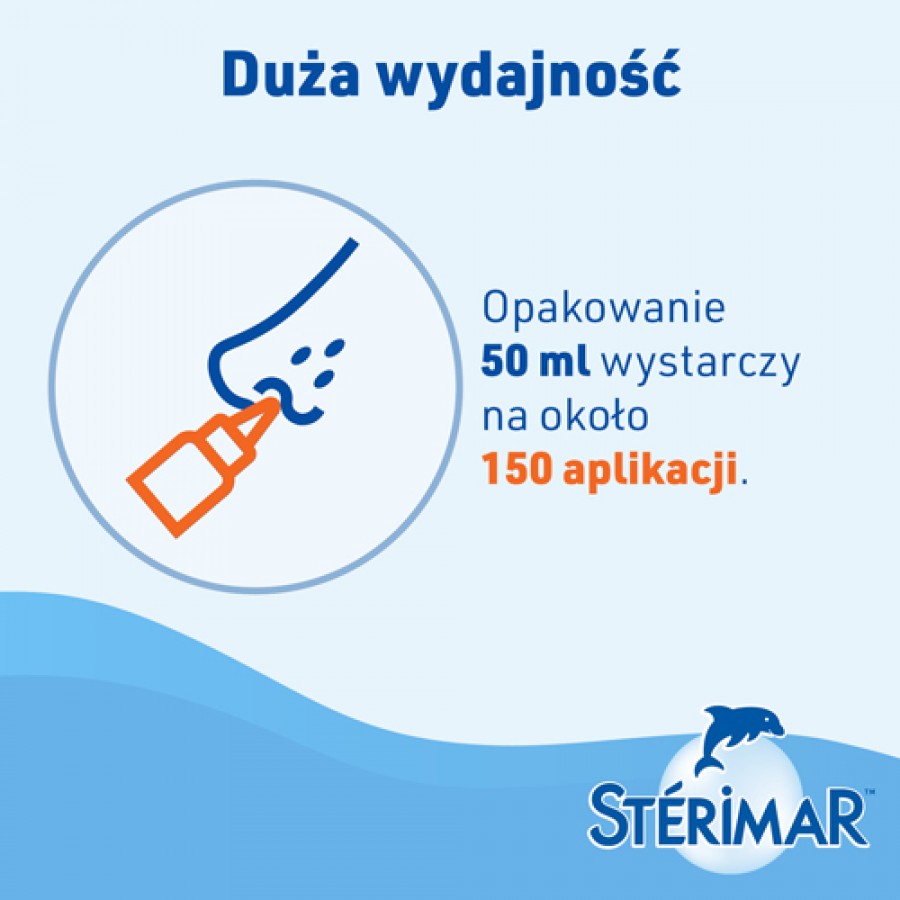 Zdjęcie produktu - 5 STERIMAR Zatkany Nos Hipertoniczny - 50 ml