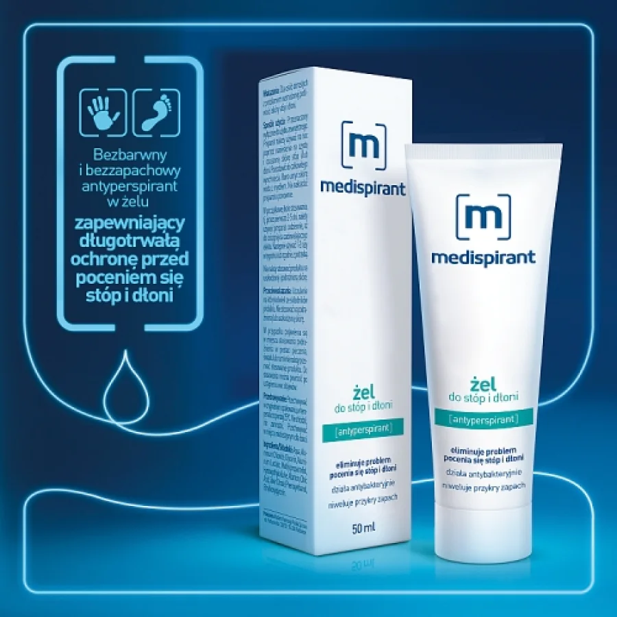 #0 – MEDISPIRANT Żel (stopy, dłonie), 50 ml