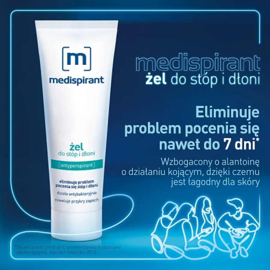 #1 – MEDISPIRANT Żel (stopy, dłonie), 50 ml