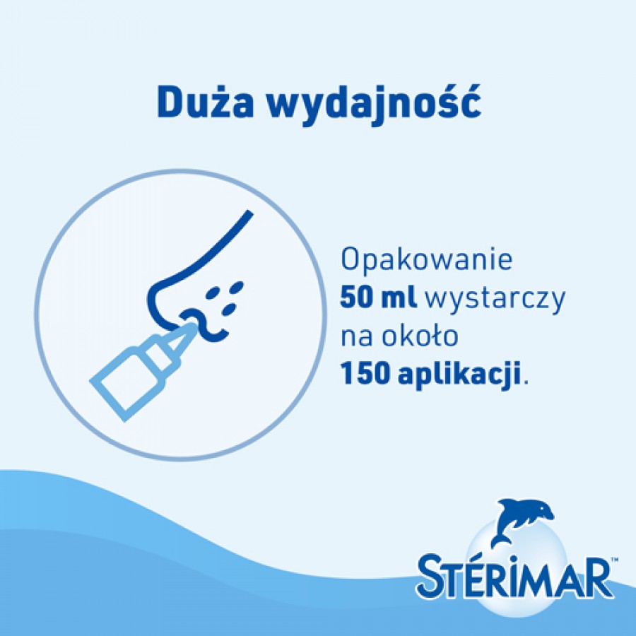 Zdjęcie produktu - 6 Sterimar Higiena Nosa Woda morska do nosa, spray, 50 ml
