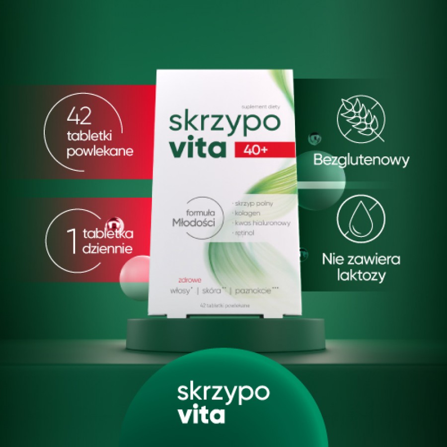 Miniaturka artykułu - #1 SKRZYPOVITA 40+ - 42 tabletki