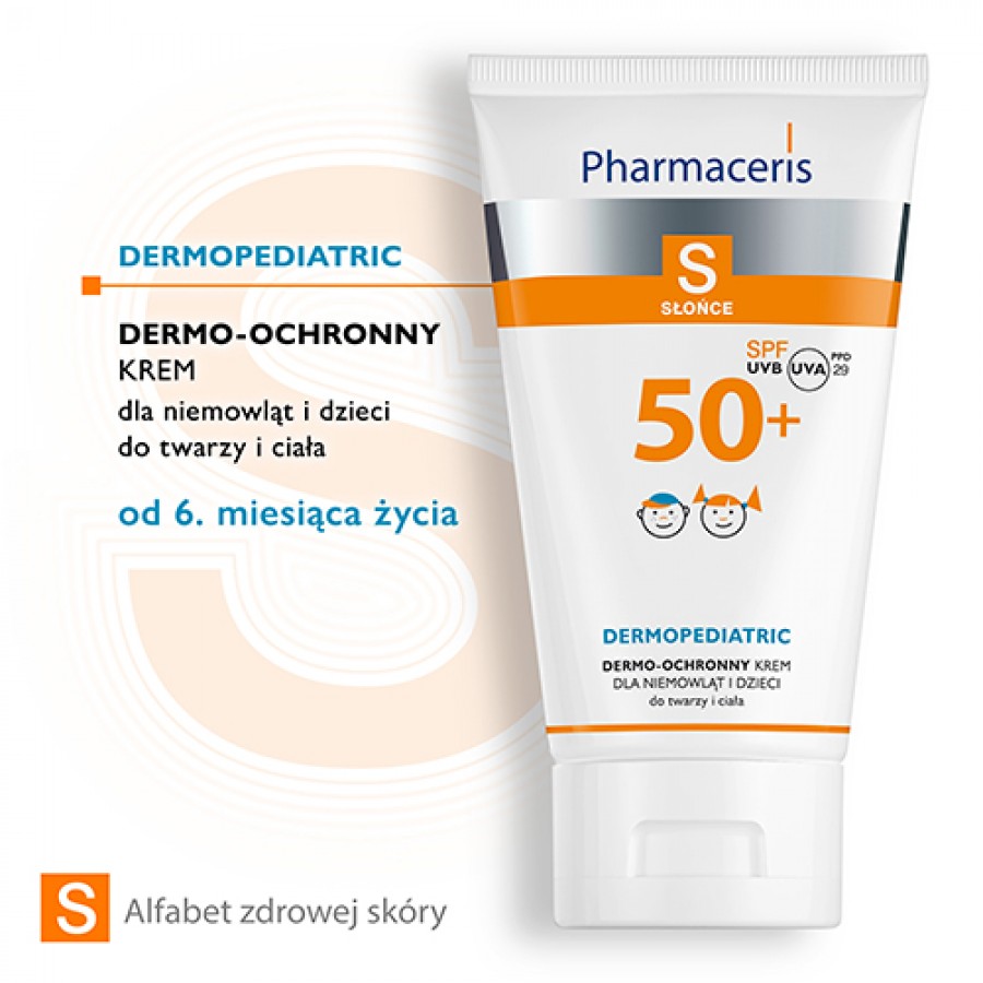 Miniaturka artykułu - #0 PHARMACERIS S Krem dla dzieci SPF50+  - 125 ml 