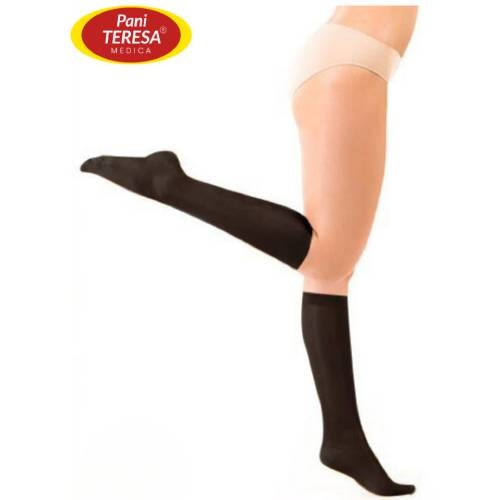 Miniaturka artykułu - #0 Pani Teresa Soft Podkolan&oacute;wki przeciwżylakowe rozmiar 2 czarny