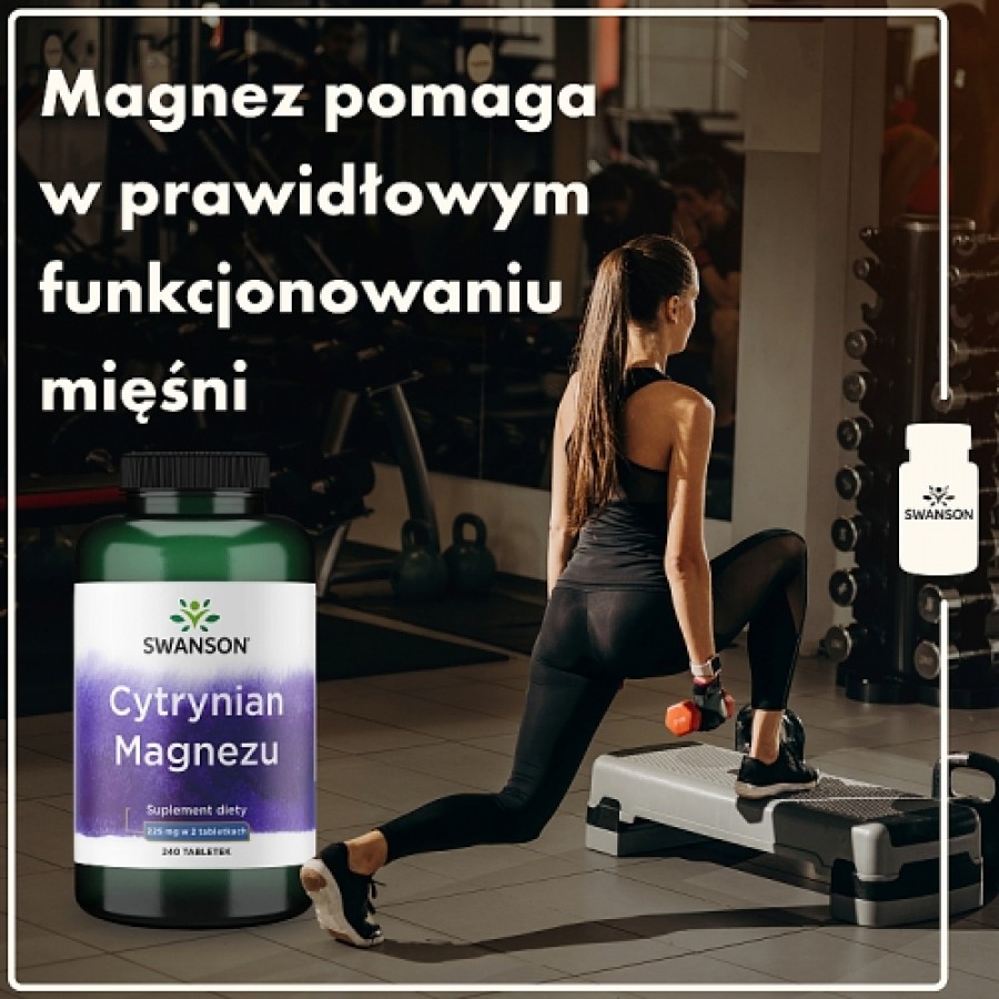 Zdjęcie produktu - 3 SWANSON Cytrynian Magnezu, 240 tabl.