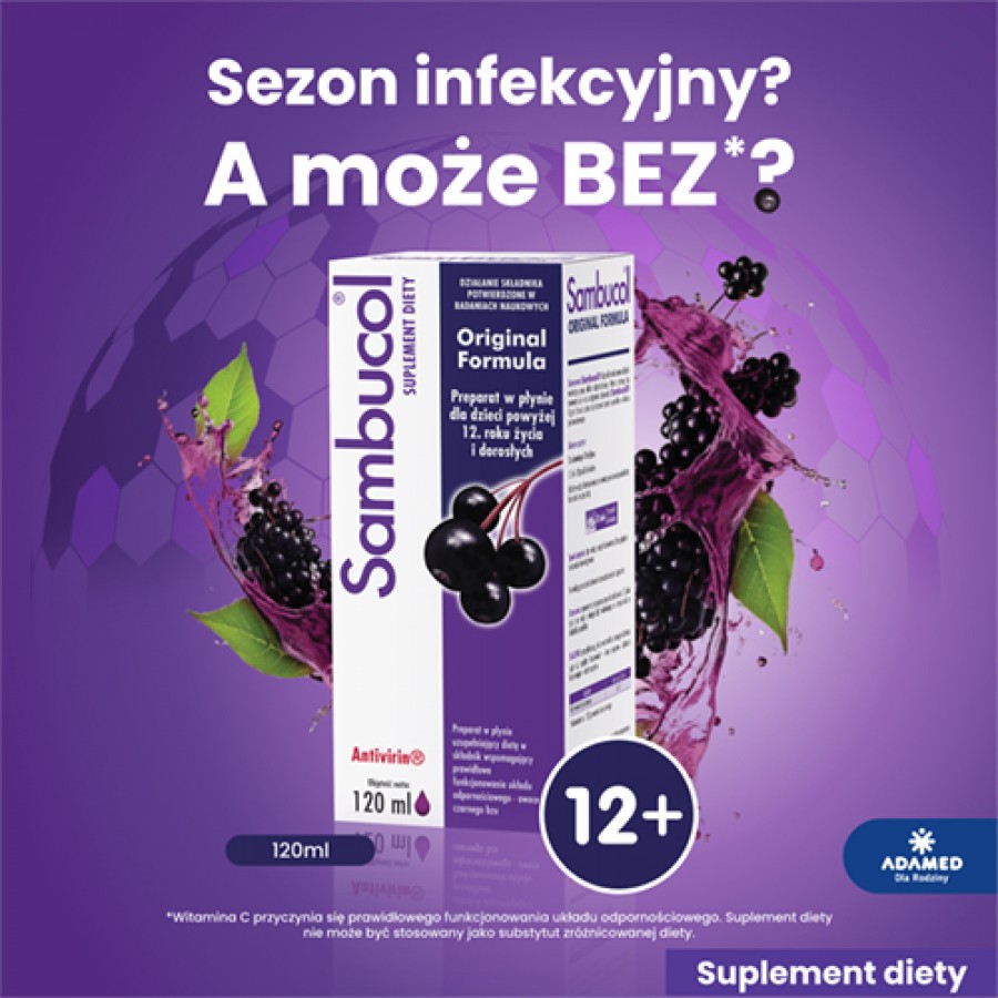 Miniaturka artykułu - #0 SAMBUCOL Original formula, 120ml 