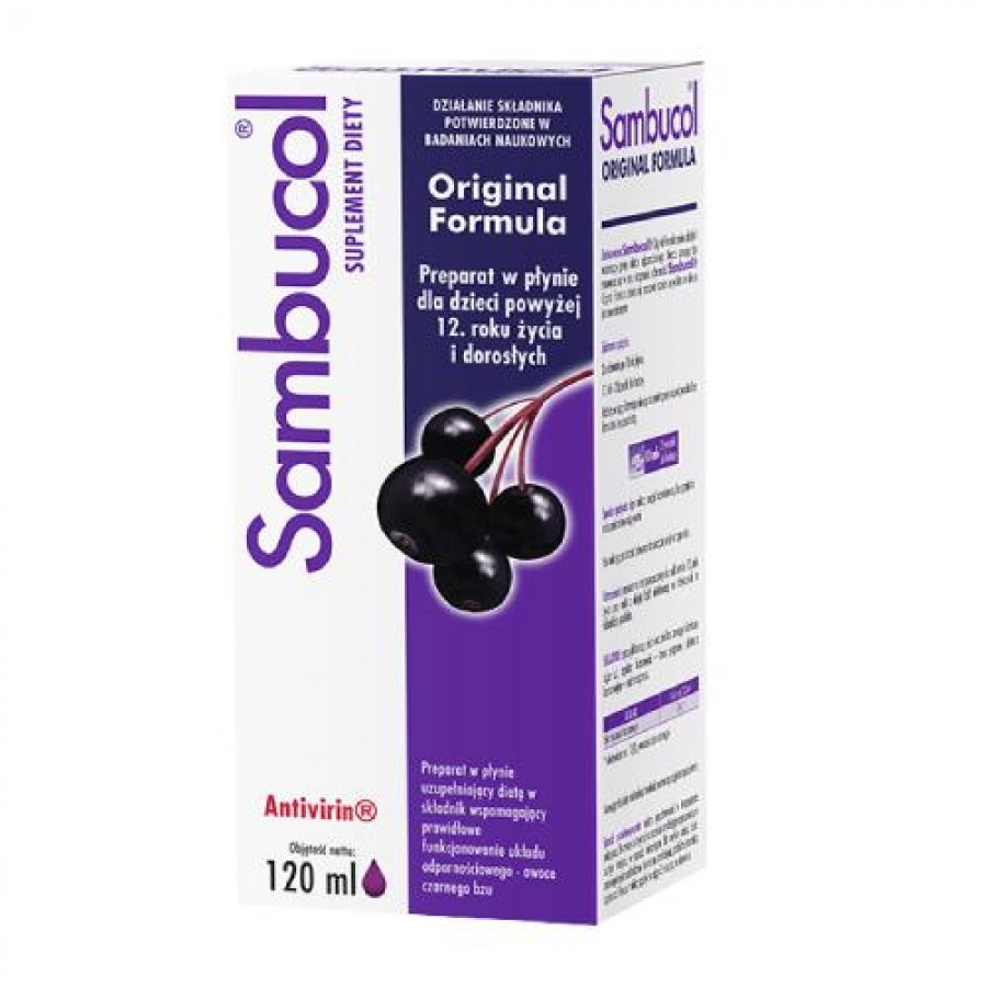 Zdjęcie produktu - 4 SAMBUCOL Original formula, 120ml 