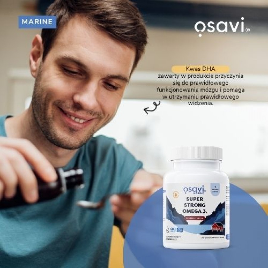 Miniaturka artykułu - #0 OSAVI Super Strong Omega-3, 60 kapsułek