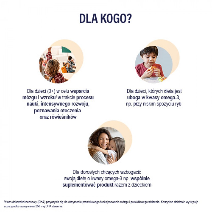 Zdjęcie produktu - 2 NATURELL Omega-3 Uczeń - płyn o smaku cytrynowym, 150ml