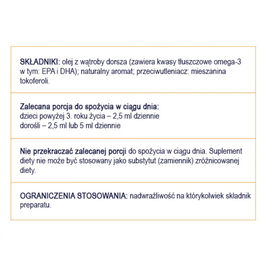 Zdjęcie produktu - 4 NATURELL Omega-3 Uczeń - płyn o smaku cytrynowym, 150ml