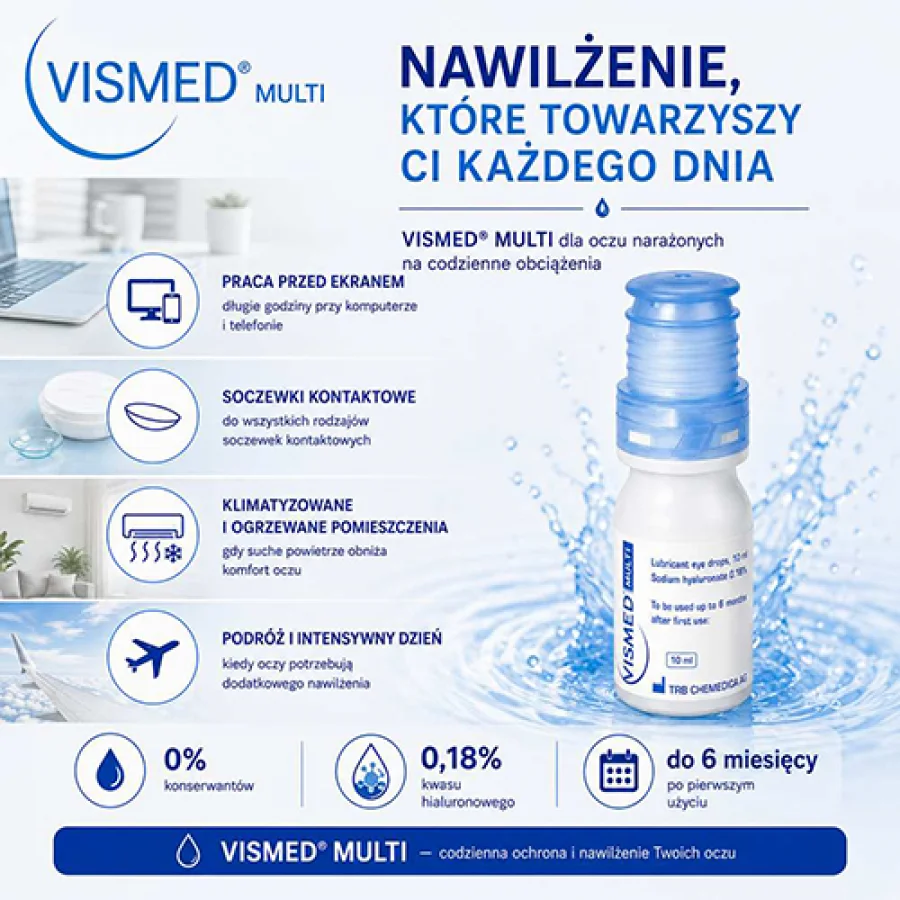 #3 – Vismed Multi nawilżające krople do oczu 0,18%, 10 ml