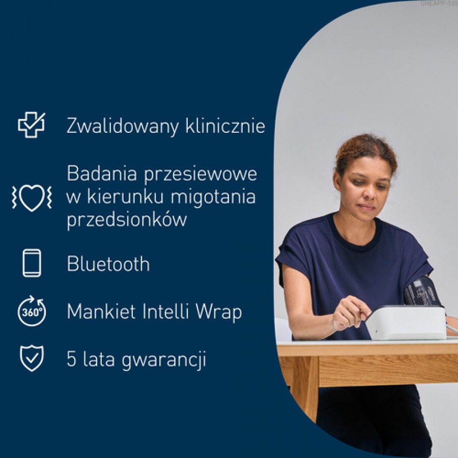 Miniaturka artykułu - #1 Omron M7 Intelli IT AFib Automatyczny ciśnieniomierz naramienny z wykrywaniem migotania przedsionk&oacute;w, 1 szt.