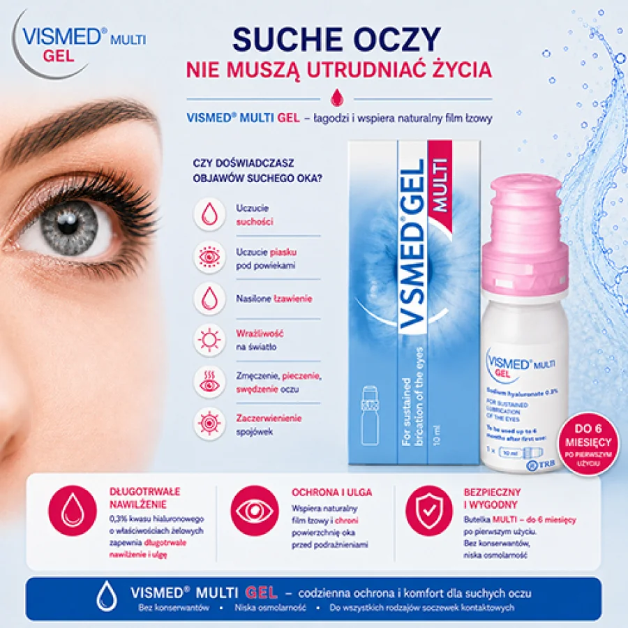 #1 – Vismed Multi Gel krople do oczu 0,3%, 10ml