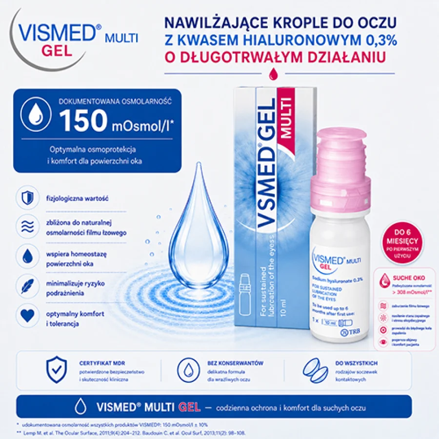 #2 – Vismed Multi Gel krople do oczu 0,3%, 10ml