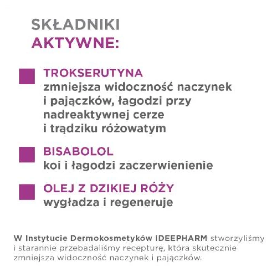 #2 – IDEE DERM krem wzmacniający na naczynka z trokserutyną, 50ml
