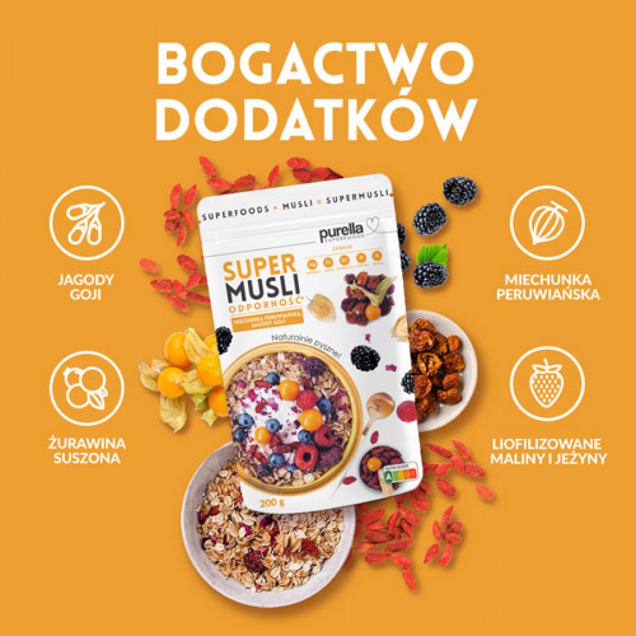 Zdjęcie produktu - 0 PURELLA Supermusli Odporność, 200 g