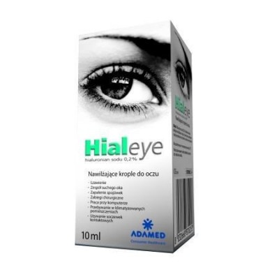 Miniaturka artykułu - #0 HIALEYE Nawilżające krople do oczu na zesp&oacute;ł suchego oka 0,2%, 10 ml 