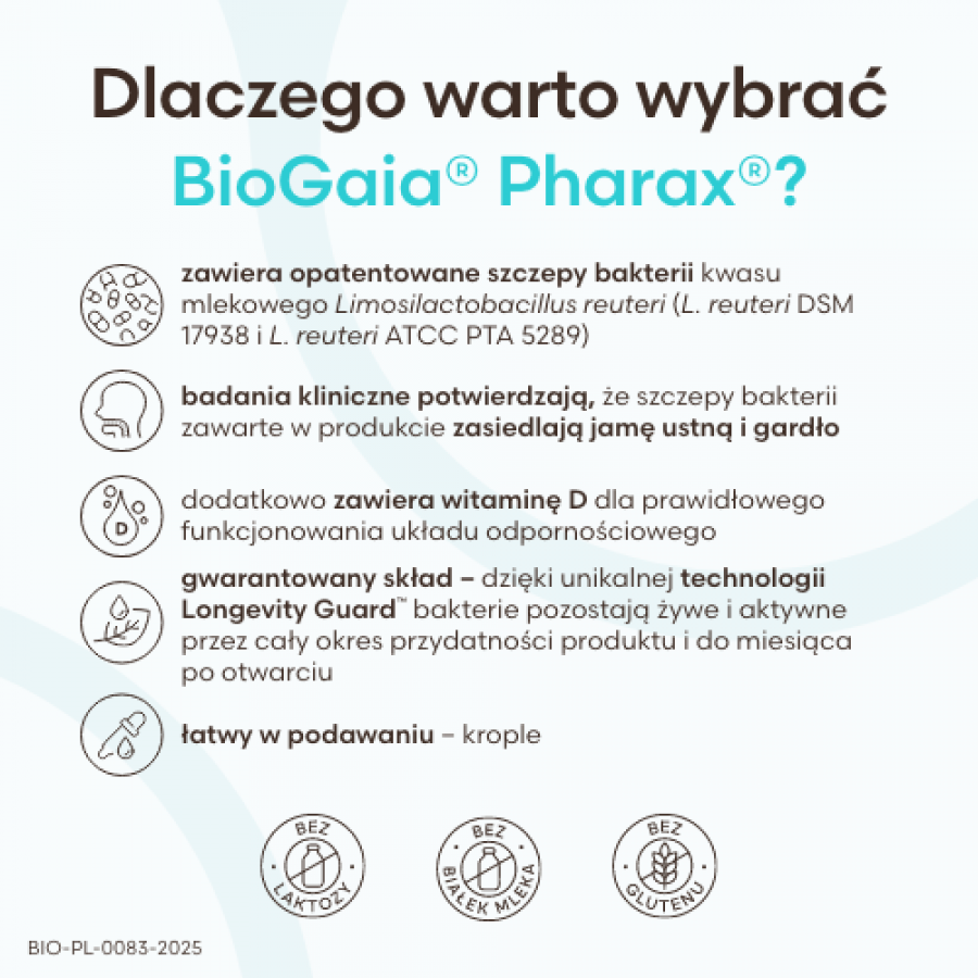 Miniaturka artykułu - #1 BioGaia Pharax krople, 5 ml